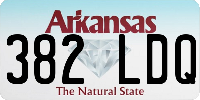AR license plate 382LDQ