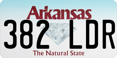 AR license plate 382LDR