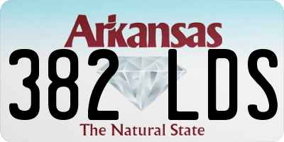 AR license plate 382LDS