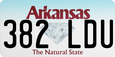AR license plate 382LDU