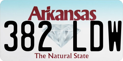 AR license plate 382LDW