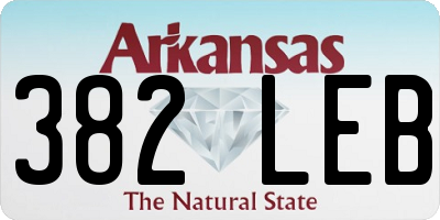 AR license plate 382LEB
