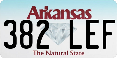 AR license plate 382LEF
