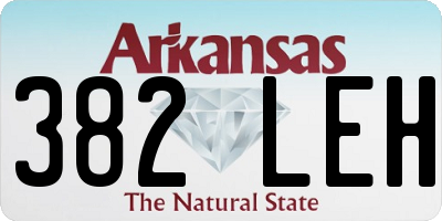 AR license plate 382LEH