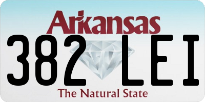 AR license plate 382LEI