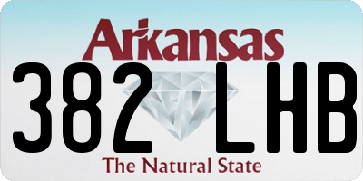 AR license plate 382LHB