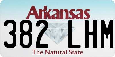 AR license plate 382LHM