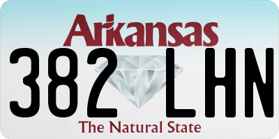 AR license plate 382LHN