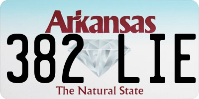 AR license plate 382LIE