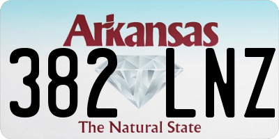AR license plate 382LNZ