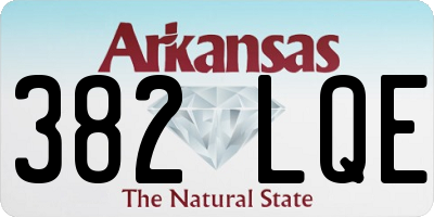 AR license plate 382LQE