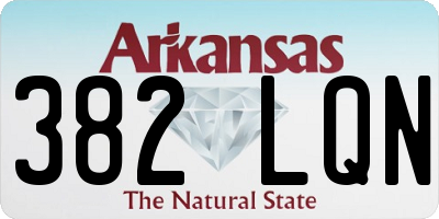 AR license plate 382LQN