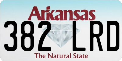 AR license plate 382LRD