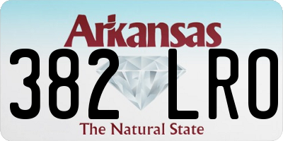 AR license plate 382LRO