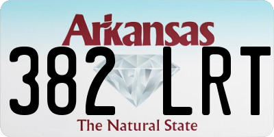 AR license plate 382LRT