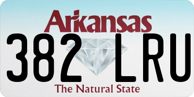 AR license plate 382LRU