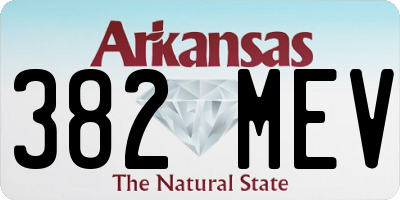 AR license plate 382MEV