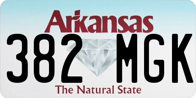 AR license plate 382MGK