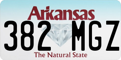 AR license plate 382MGZ