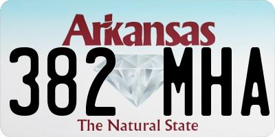 AR license plate 382MHA