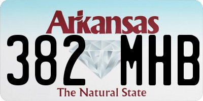 AR license plate 382MHB