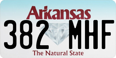 AR license plate 382MHF