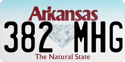 AR license plate 382MHG