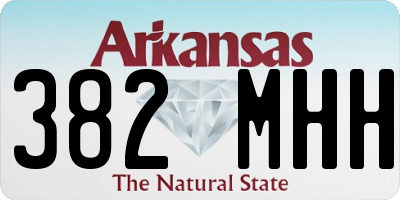 AR license plate 382MHH