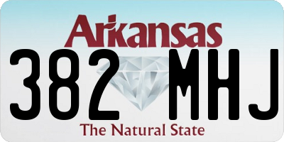 AR license plate 382MHJ