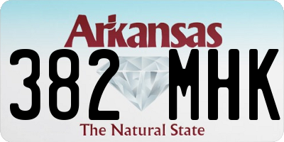 AR license plate 382MHK