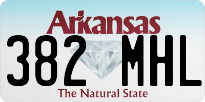 AR license plate 382MHL