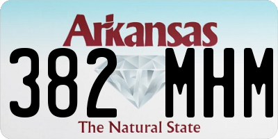 AR license plate 382MHM