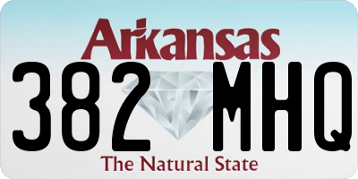 AR license plate 382MHQ