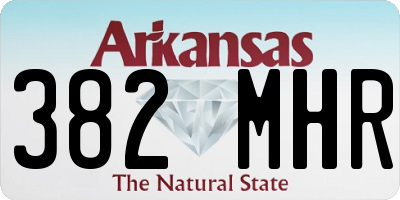 AR license plate 382MHR