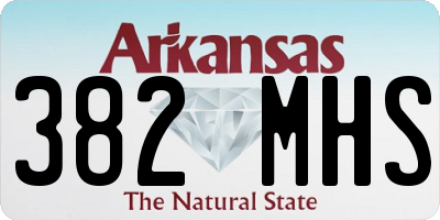 AR license plate 382MHS