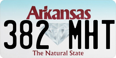 AR license plate 382MHT