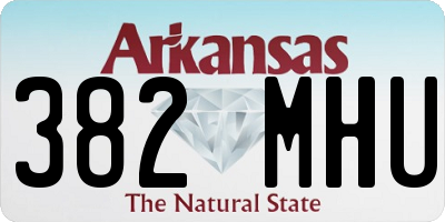 AR license plate 382MHU