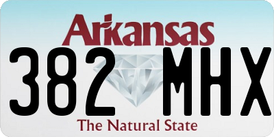 AR license plate 382MHX