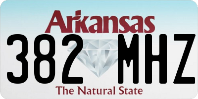 AR license plate 382MHZ