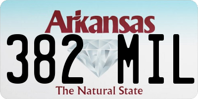 AR license plate 382MIL