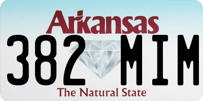 AR license plate 382MIM