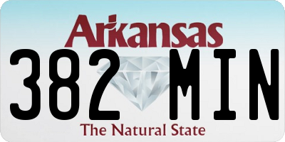 AR license plate 382MIN