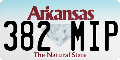 AR license plate 382MIP