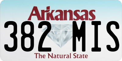 AR license plate 382MIS