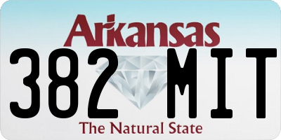 AR license plate 382MIT