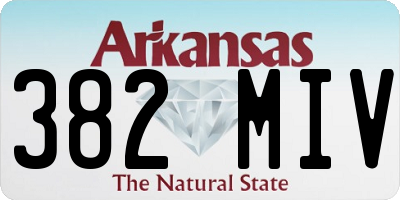 AR license plate 382MIV