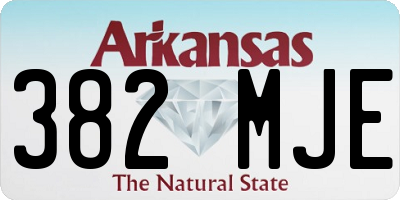 AR license plate 382MJE