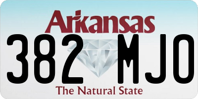 AR license plate 382MJO