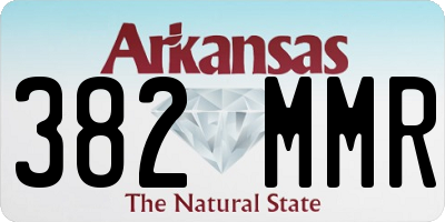 AR license plate 382MMR
