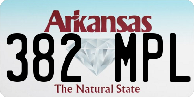 AR license plate 382MPL